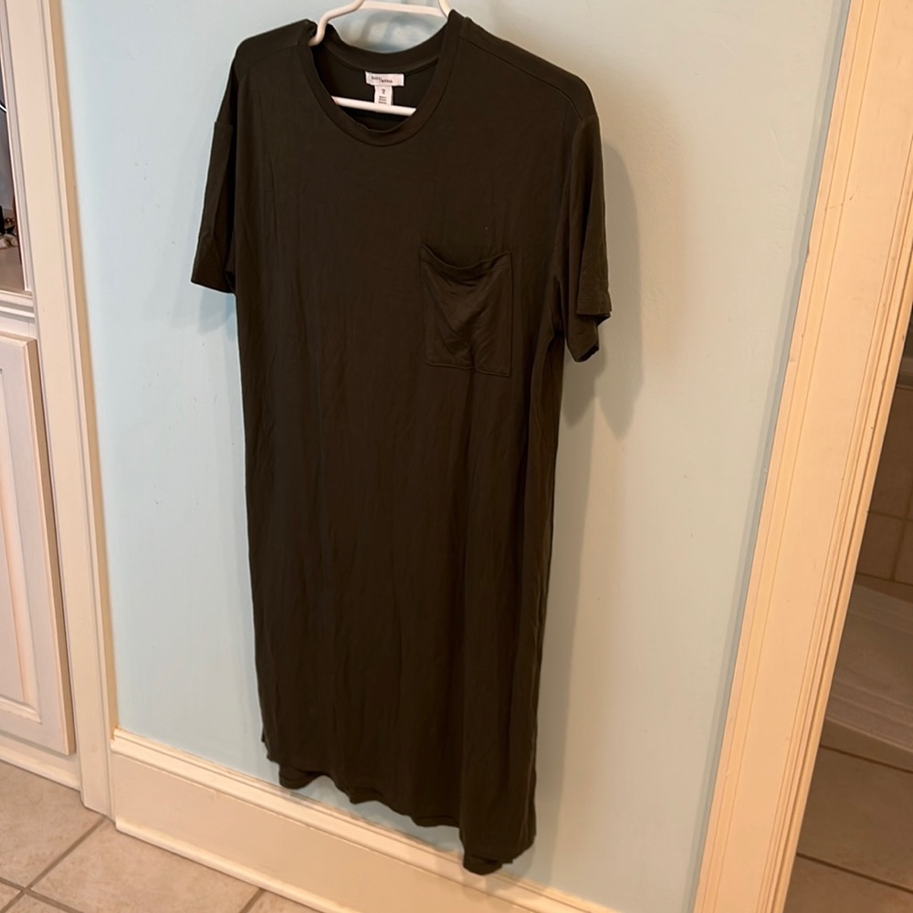 Olive Green Tee Dress size small/petite